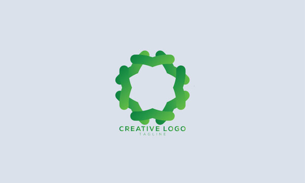 MOSAIC PATTERN Abstract initial monogram letter alphabet logo design