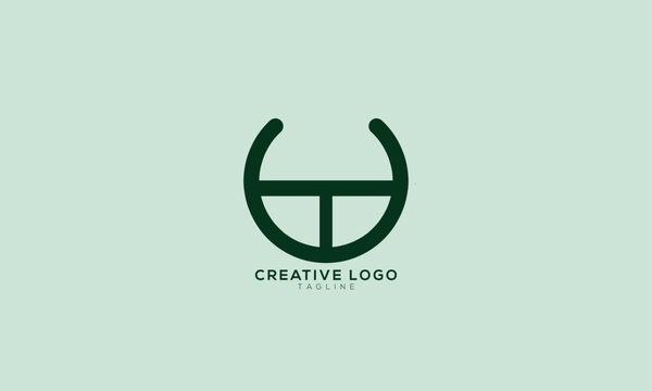 UT TU Abstract initial monogram letter alphabet logo design