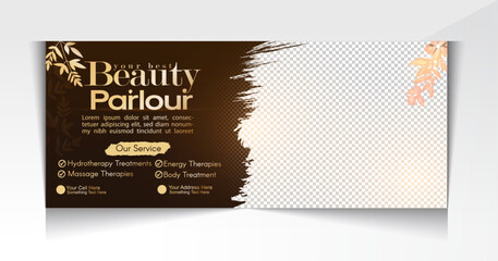 Beauty Parlor Social Media Banner Design template