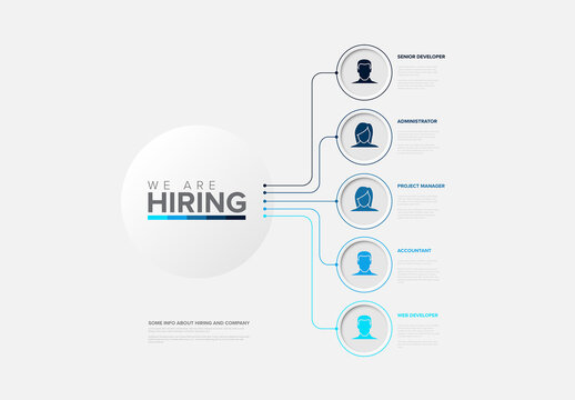 We Are Hiring - Job Recruitment Concept with Open Positions