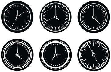 analog clock vector