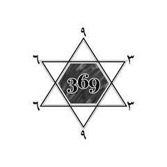 Unique tattoo design 369 Black