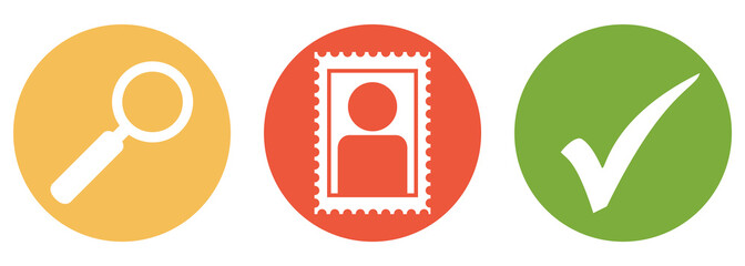 Personen suchen und finden - Button Banner