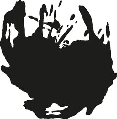 Brushstroke mark abstract shape Ink Blot