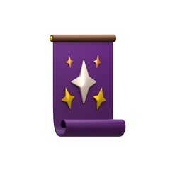 scroll special quest gaming ui pack 3d icon illustration