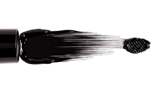 Close-up of a black cosmetic applicator