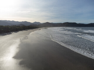 Baleia Beach on the North Coast of São Paulo in the middle of the Atlantic Forest