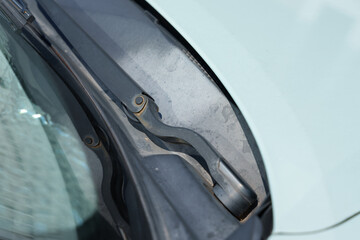 Obraz premium 劣化した自動車のパーツ