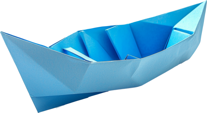 origami paper boat - Powered by Adobe