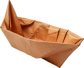 origami paper boat