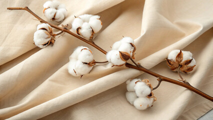 cotton buds on white background
