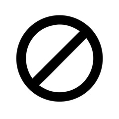 Ban symbol icon vector illustration