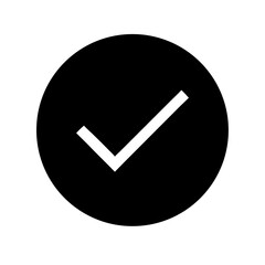 Simple check icon vector illustration