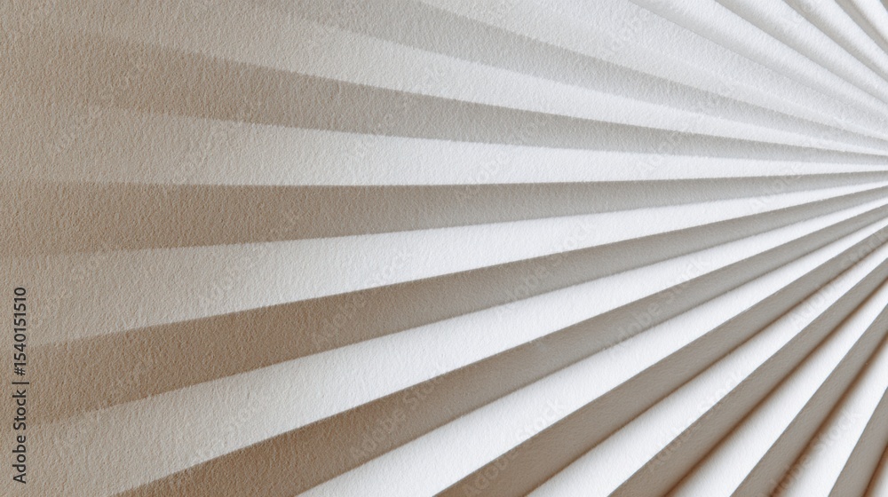 Poster layered paper cut design featuring sunbeam patterns with clean space on the left side for design ver