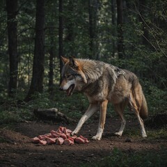 Obraz premium wolf in the forest