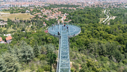 Top view of the city of Isparta: Turkey