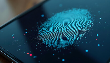 Fingerprint Scan on Device Screen, Security Authentication