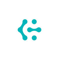 Abstract Teal Molecular Structure Representing Connection and Innovation