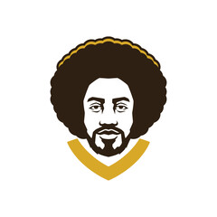 afro abstract logo modern style