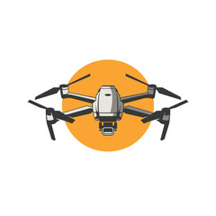 drone abstract logo modern style