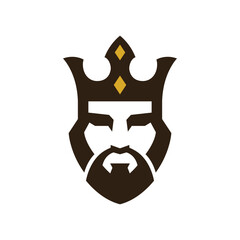 king abstract logo modern style