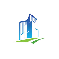 real estate abstract logo modern style