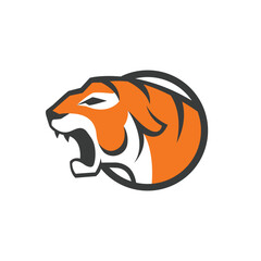 tiger abstract logo modern style
