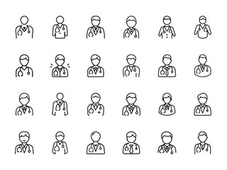 Obraz premium Glowing Silhouette of a Doctor with Stethoscope Icon – Medical Professional Outline with Light Effect, Healthcare Symbol, and Modern Health Service Representation