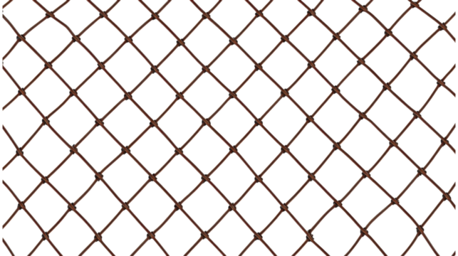 Rustic Brown Diamond Lattice Pattern