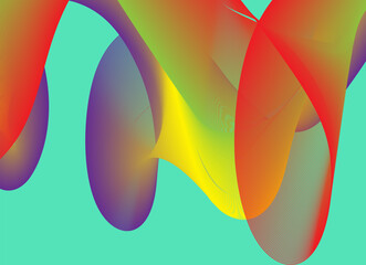 Colorful gradient abstract background with dynamic wave pattern. Perfect for digital design, wallpaper or modern graphic elements