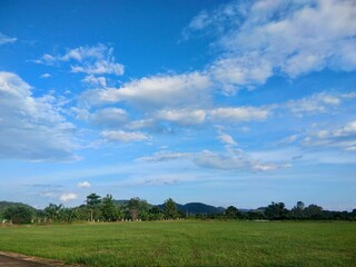 Fluffy Clouds in the Sky