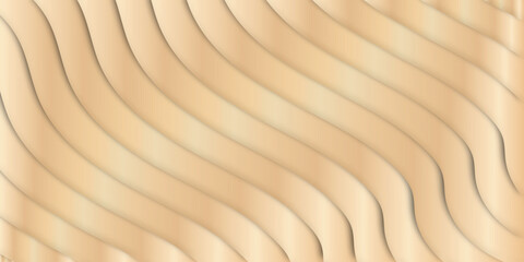 Elegant wavy lines in warm beige tones creating a modern and artistic design suitable for various applications