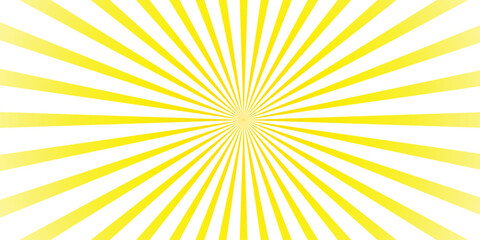 Radiant sunburst background design featuring yellow and white bursting rays perfect for various creative projects and applications