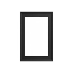 Vertical blank photo frame isolated