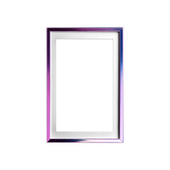 Fototapeta premium Modern Glossy Gradient Photo Frame Design