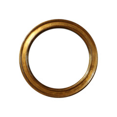 oval frame isolated on white