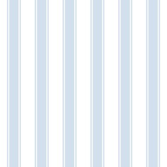 Light blue vertical stripe seamless pattern on white background