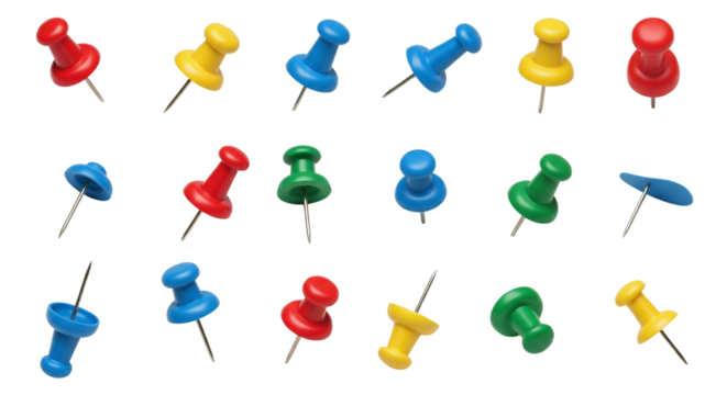 Set of paper pins on transparent background png file



Show thinking
