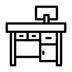 a collection of icons containing various household equipment, such as tables, chairs, tissue holders and so on
