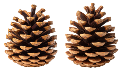 Realistic Pine Cone Illustration – Transparent Background