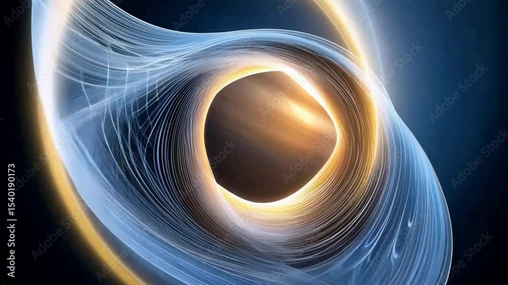 Poster vortex of space-time: a visually stunning and thought-provoking artistic representation of a black h