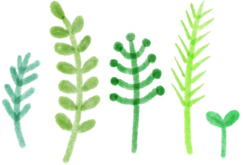 Green Marker Texture, Leaves, Illustration, Leaf, Drawing, Plant, isolated, textured, Design element