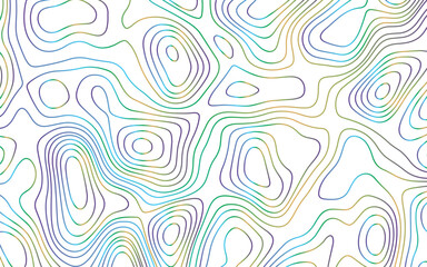Abstract Topographic contour map. Topography and geography map grid abstract backdrop. Similar cartography illustration, this topography map showcases curved contour lines for visual representation.
