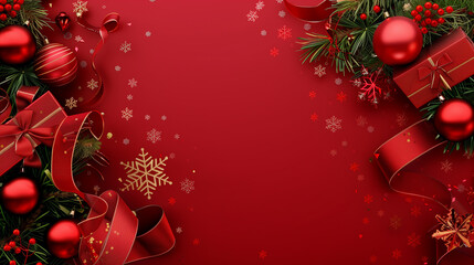 Christmas decoration on background. Merry Christmas and happy New Year background