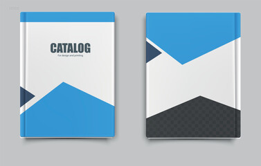 Annual Report. Catalog Cover with Geometric Design. Editable file