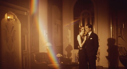 Elegant Couple, Golden Hour