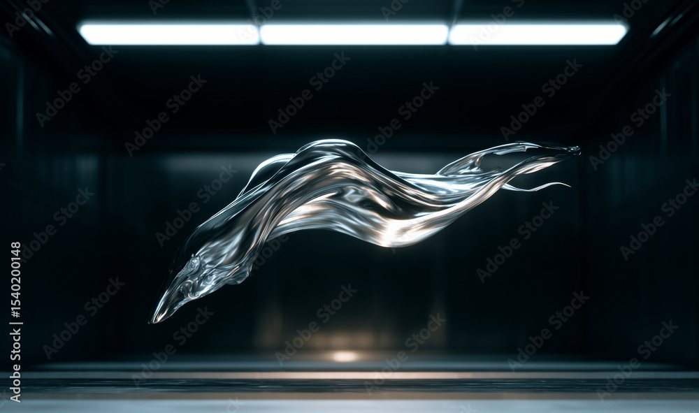 Poster an innovative demonstration highlights the transformation abilities of smart materials, showcasing a