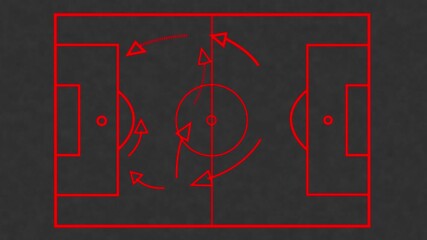 concept Soccer Tactics Board Animated Soccer field in the morning sun Basketball Court Temporarily Closed Due To Coronavirus Outbreak In The USA - Drone Shot - Powered by Adobe