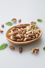 ナッツ　ミックスナッツ　ナッツ類　白バック