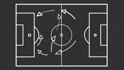 concept Soccer Tactics Board Animated Soccer field in the morning sun Basketball Court Temporarily Closed Due To Coronavirus Outbreak In The USA - Drone Shot - Powered by Adobe